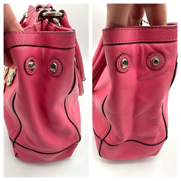 💰 EUC Coach Park Rose Leather Carryall Shoulder Bag #F19728 - Picture 7 of 16